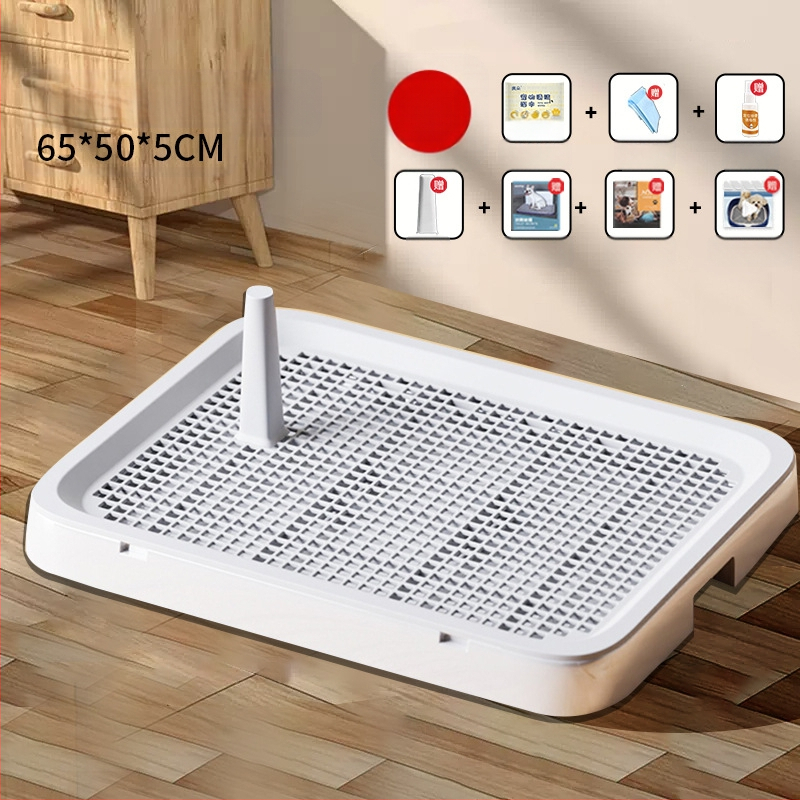 Šunų tualetas, didelis, plokščias, vidutinio ir mažo dydžio šunims, ypač didelis šlapimo padėklas, smėlio dubuo, specialus augintinių išmatoms, su sienele šuniui