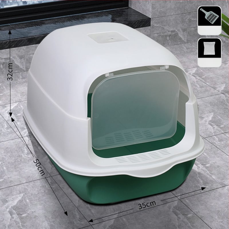 Mačji WC br. Potpuno poluzatvoreni WC za mačiće Kutija za mačji WC Integrirani kavez za mačke Kutija za mačji WC otporna na prskanje