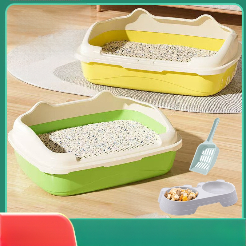 Határokon átnyúló macskaalom doboz, túlméretezett, teljesen zárt macska WC, homok elleni trombita bébi macskaalom doboz, macskakellékek