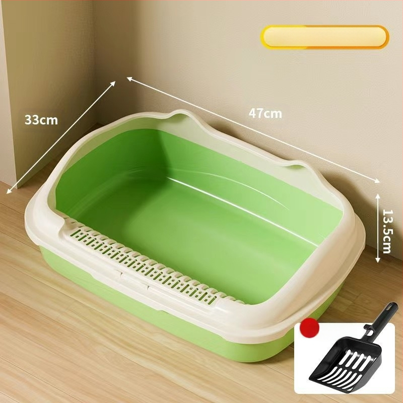 Határokon átnyúló macskaalom doboz, túlméretezett, teljesen zárt macska WC, homok elleni trombita bébi macskaalom doboz, macskakellékek