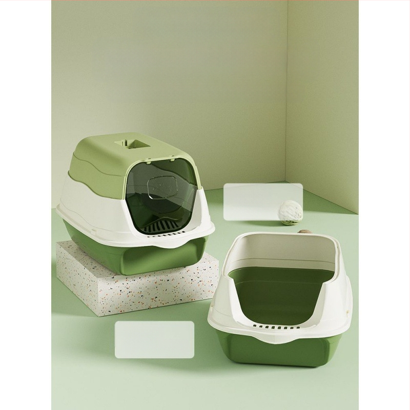 Teljesen zárt, számos macskaalom, szagsemlegesítő, alommal, WC-ketrec, cicaürülék-medence, macska kellékek, alapértelmezett