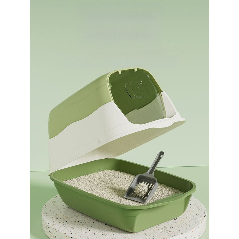 Teljesen zárt, számos macskaalom, szagsemlegesítő, alommal, WC-ketrec, cicaürülék-medence, macska kellékek, alapértelmezett