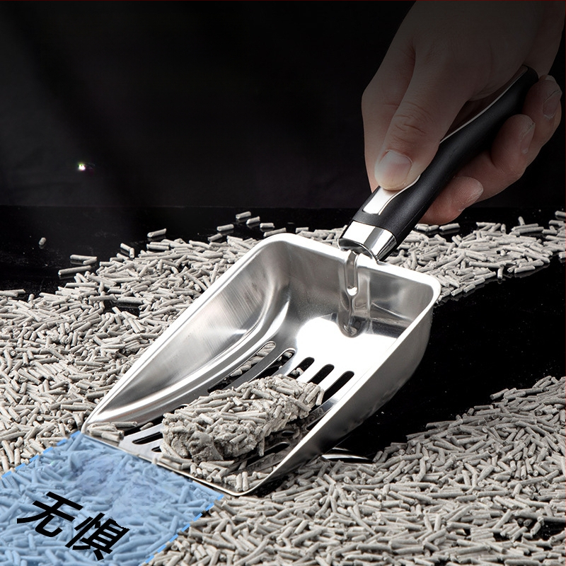 Tarpvalstybinis kačių kraiko kastuvas kačių kastuvas nerūdijančio plieno kačių kastuvas kačių kraiko dezodorantų valymo įrankiai gamyklos didmeninė prekyba naminių gyvūnėlių reikmenimis