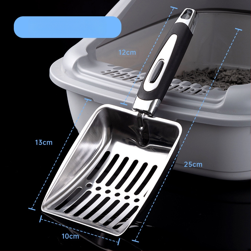 Tarpvalstybinis kačių kraiko kastuvas kačių kastuvas nerūdijančio plieno kačių kastuvas kačių kraiko dezodorantų valymo įrankiai gamyklos didmeninė prekyba naminių gyvūnėlių reikmenimis