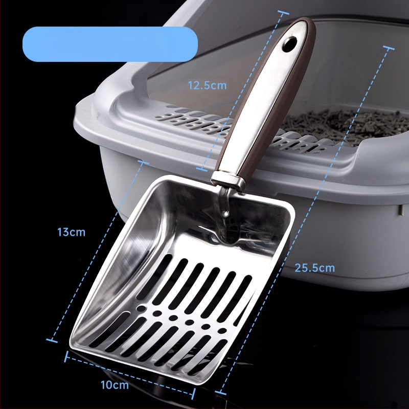 Tarpvalstybinis kačių kraiko kastuvas kačių kastuvas nerūdijančio plieno kačių kastuvas kačių kraiko dezodorantų valymo įrankiai gamyklos didmeninė prekyba naminių gyvūnėlių reikmenimis