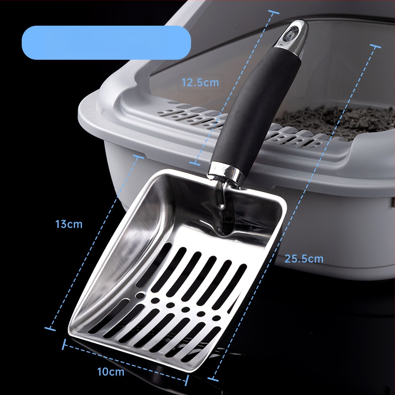 Tarpvalstybinis kačių kraiko kastuvas kačių kastuvas nerūdijančio plieno kačių kastuvas kačių kraiko dezodorantų valymo įrankiai gamyklos didmeninė prekyba naminių gyvūnėlių reikmenimis