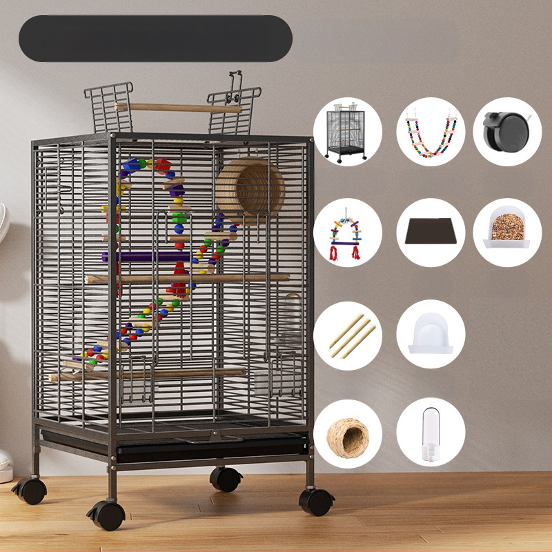 Paukščių narvelis Naujo stiliaus kryžius Šilkinis Buitinis Papūgos Tigro Odos Bijūnas Xuan Feng Varnėnas Gyvas Paukštis Maža Saulė Speciali Didelė Vila