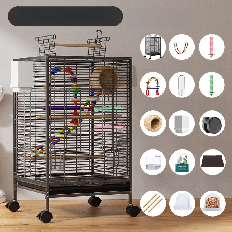 Paukščių narvelis Naujo stiliaus kryžius Šilkinis Buitinis Papūgos Tigro Odos Bijūnas Xuan Feng Varnėnas Gyvas Paukštis Maža Saulė Speciali Didelė Vila