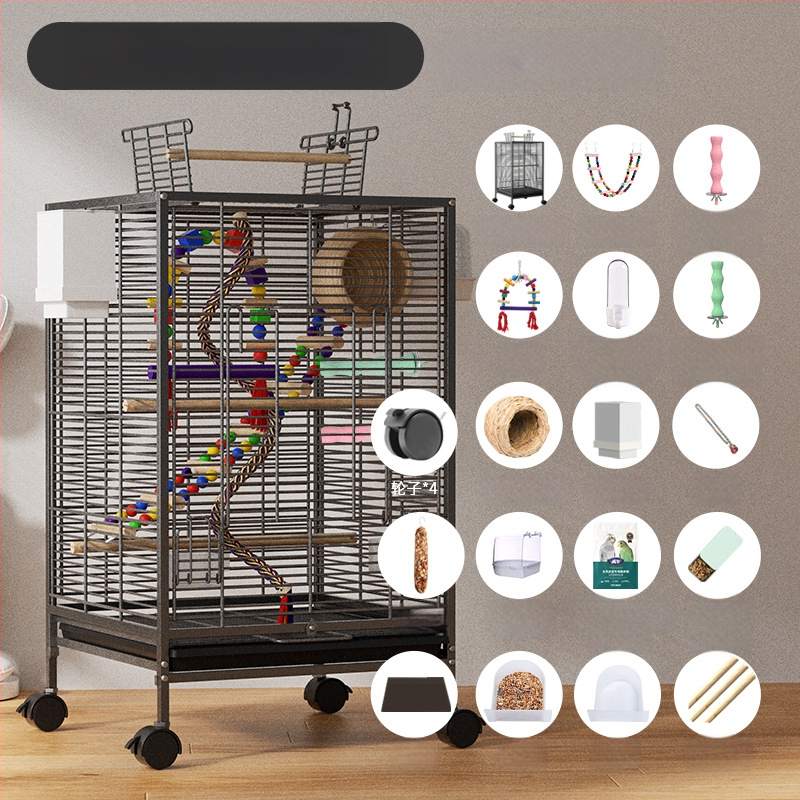 Paukščių narvelis Naujo stiliaus kryžius Šilkinis Buitinis Papūgos Tigro Odos Bijūnas Xuan Feng Varnėnas Gyvas Paukštis Maža Saulė Speciali Didelė Vila