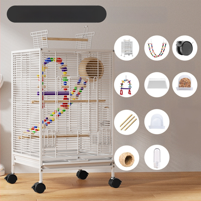 Paukščių narvelis Naujo stiliaus kryžius Šilkinis Buitinis Papūgos Tigro Odos Bijūnas Xuan Feng Varnėnas Gyvas Paukštis Maža Saulė Speciali Didelė Vila