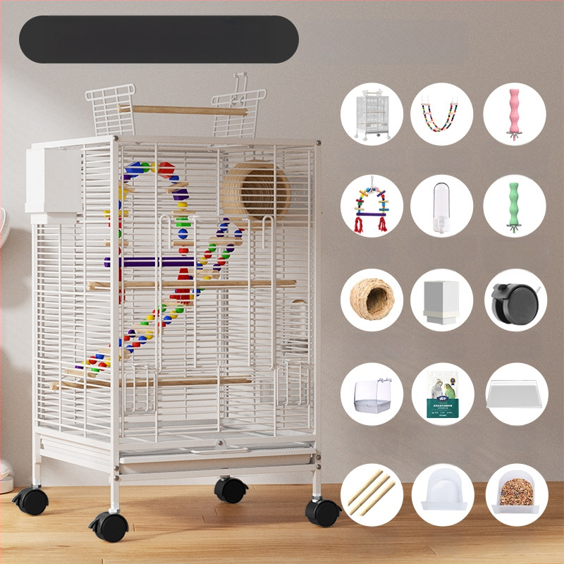 Paukščių narvelis Naujo stiliaus kryžius Šilkinis Buitinis Papūgos Tigro Odos Bijūnas Xuan Feng Varnėnas Gyvas Paukštis Maža Saulė Speciali Didelė Vila