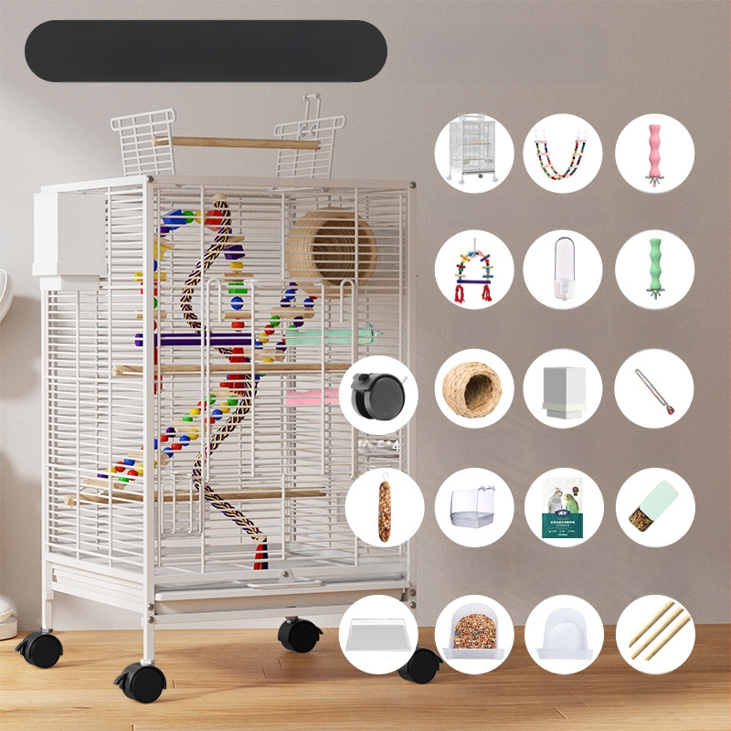 Paukščių narvelis Naujo stiliaus kryžius Šilkinis Buitinis Papūgos Tigro Odos Bijūnas Xuan Feng Varnėnas Gyvas Paukštis Maža Saulė Speciali Didelė Vila