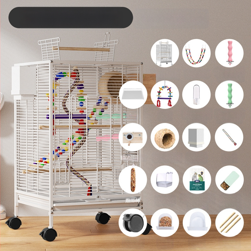 Paukščių narvelis Naujo stiliaus kryžius Šilkinis Buitinis Papūgos Tigro Odos Bijūnas Xuan Feng Varnėnas Gyvas Paukštis Maža Saulė Speciali Didelė Vila