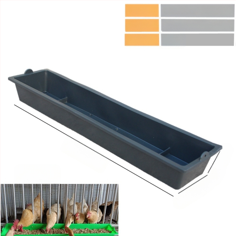Hrănitoare suspendată pentru pui, jgheab dreptunghiular pentru pui și rațe, jgheab pentru hrana puilor