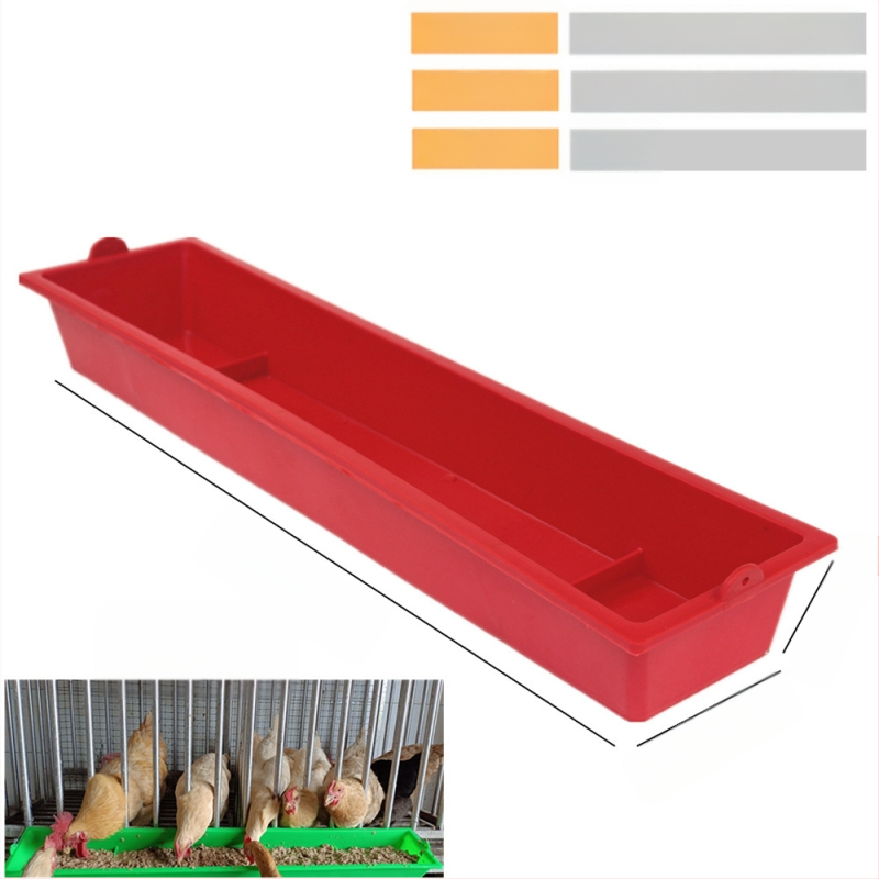 Hrănitoare suspendată pentru pui, jgheab dreptunghiular pentru pui și rațe, jgheab pentru hrana puilor