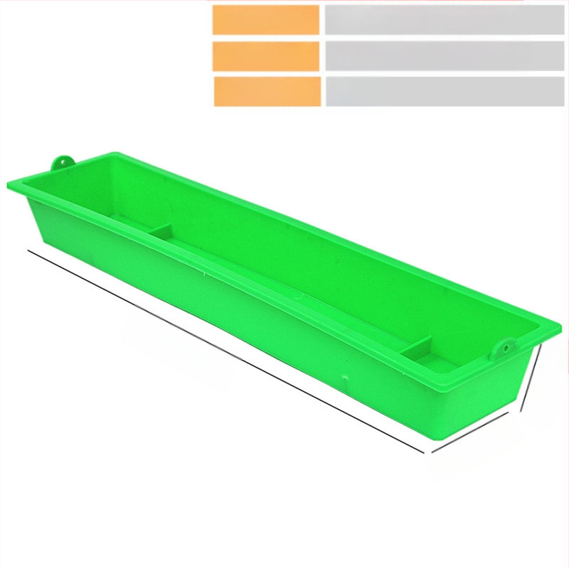 Hrănitoare suspendată pentru pui, jgheab dreptunghiular pentru pui și rațe, jgheab pentru hrana puilor