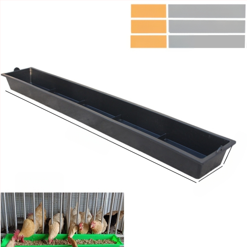 Hrănitoare suspendată pentru pui, jgheab dreptunghiular pentru pui și rațe, jgheab pentru hrana puilor