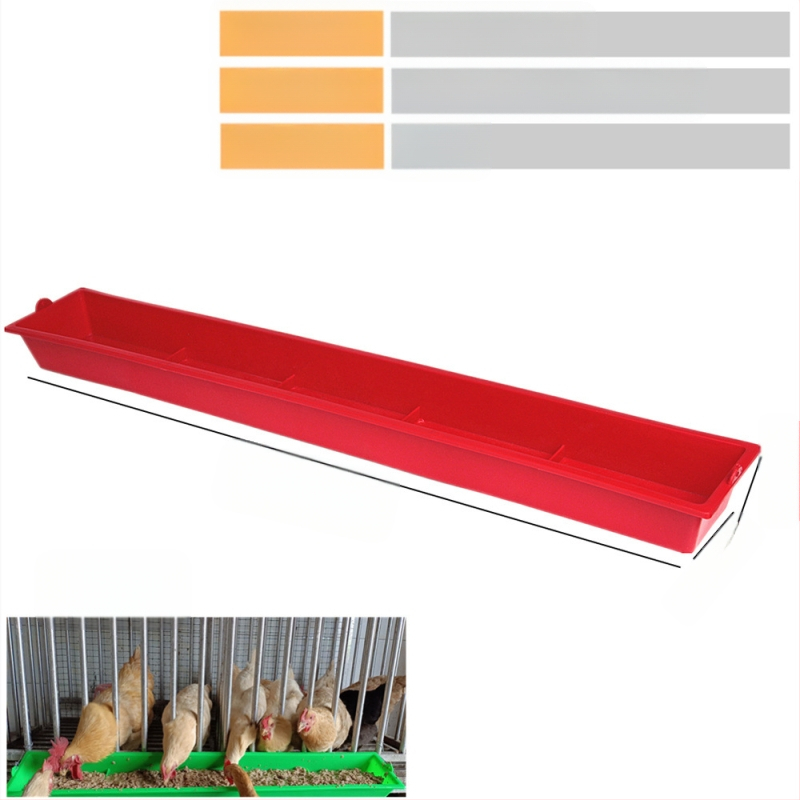 Hrănitoare suspendată pentru pui, jgheab dreptunghiular pentru pui și rațe, jgheab pentru hrana puilor