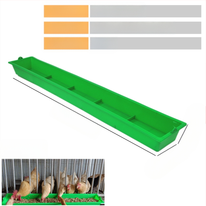 Hrănitoare suspendată pentru pui, jgheab dreptunghiular pentru pui și rațe, jgheab pentru hrana puilor