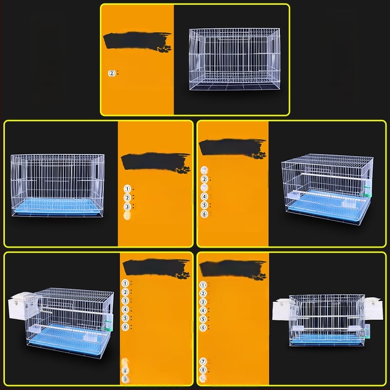 Naujas didelis, paryškintas, silpnas cinkuotas veisimo narvas, bijūnų papūgų paukščių narvas, „Xuanfeng“ vabalų balandžių didelis paukščių narvas