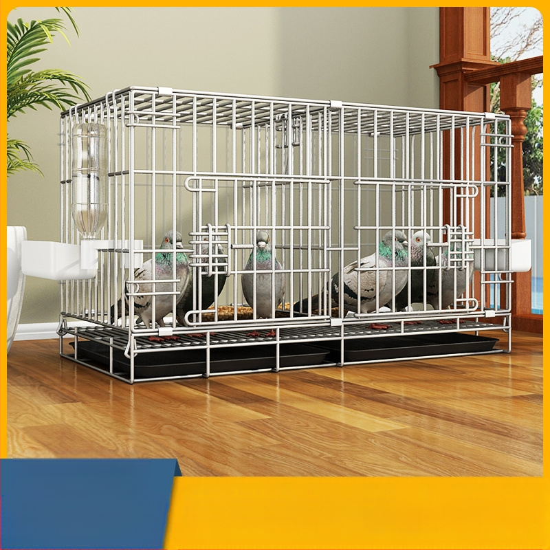 Suur kahekihiline kokkupandav tuvikasvatuspuur vaheseina ja tarvikutega tuvidele, kana- ja küülikupuuridele