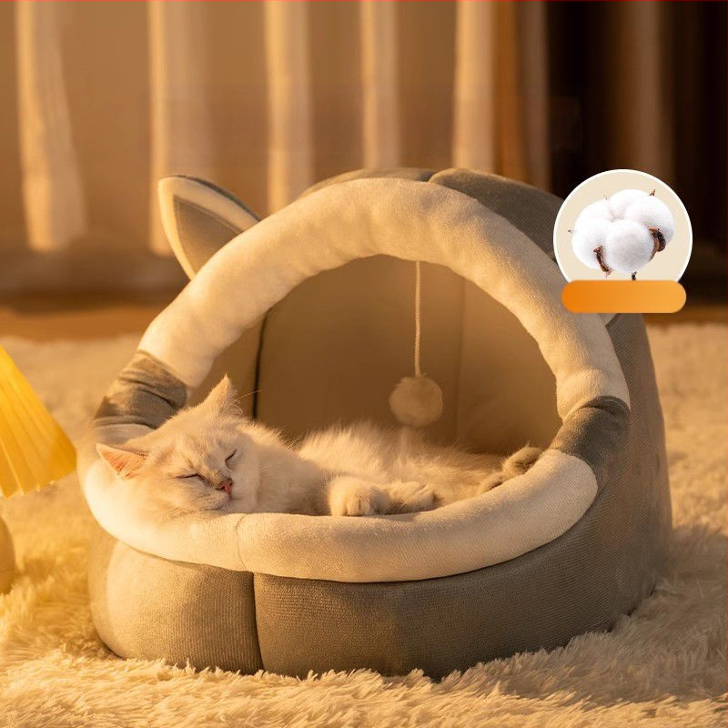 Zimska topla poluzatvorena mreža za kućicu za mačke, popularna podloga za mačke, prostirka za mačke za male pse, kućica za pse, univerzalna kućica za četiri godišnja doba