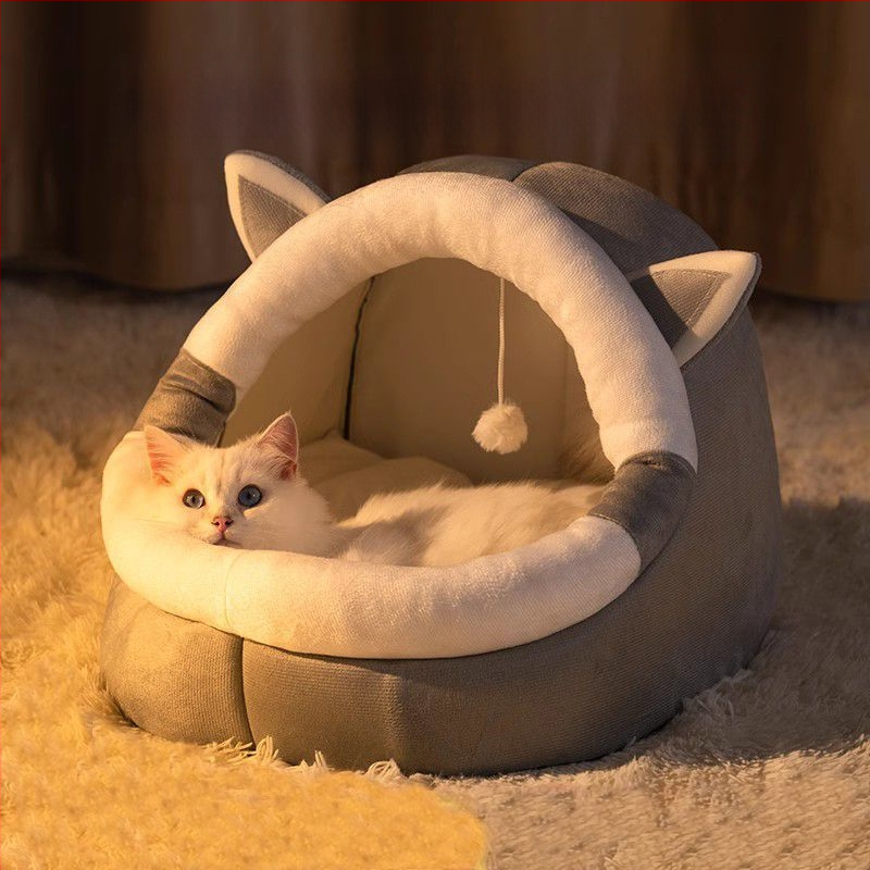 Zimska topla poluzatvorena mreža za kućicu za mačke, popularna podloga za mačke, prostirka za mačke za male pse, kućica za pse, univerzalna kućica za četiri godišnja doba