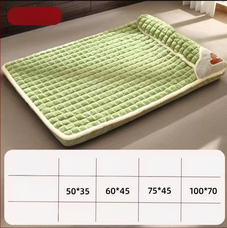 Kutya- és macskaszőnyeg alváshoz, kivehető és mosható kennelszőnyeg, négy évszakos univerzális kisállatágy, meleg téli macskaszőnyeg