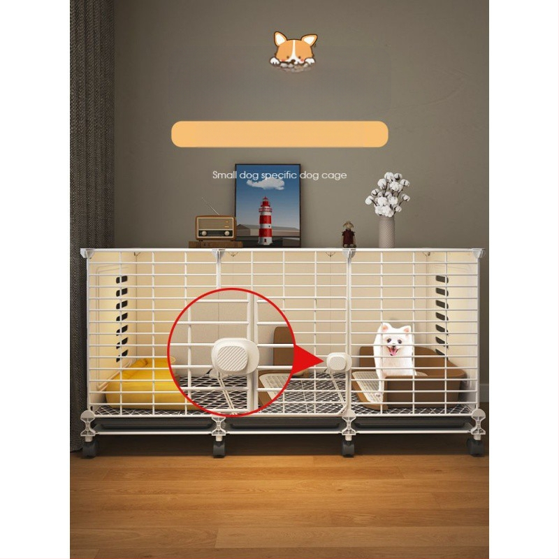 Koerapuur väikestele koertele kodu siseruumides kenneli tualett integreeritud talvine soe koeratara teddy bichoni koerapuur