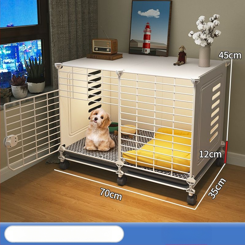 Koerapuur väikestele koertele kodu siseruumides kenneli tualett integreeritud talvine soe koeratara teddy bichoni koerapuur