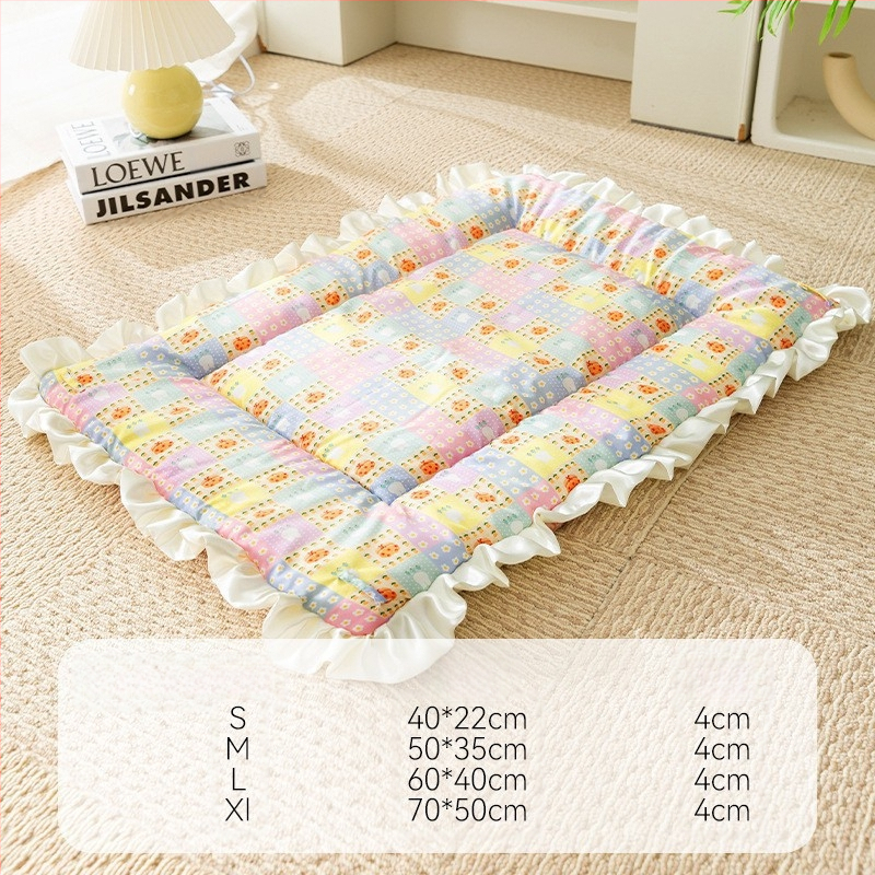 Deka za kućne ljubimce u stilu, jednobojna, topla deka za mačke, zadebljana flanelska prostirka za spavanje pasa