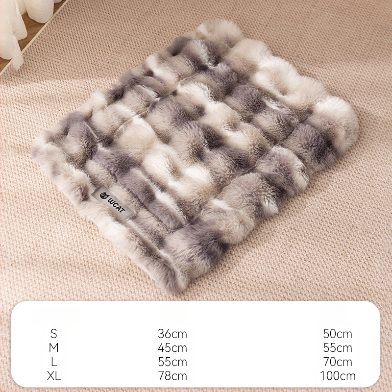 Deka za kućne ljubimce u stilu, jednobojna, topla deka za mačke, zadebljana flanelska prostirka za spavanje pasa