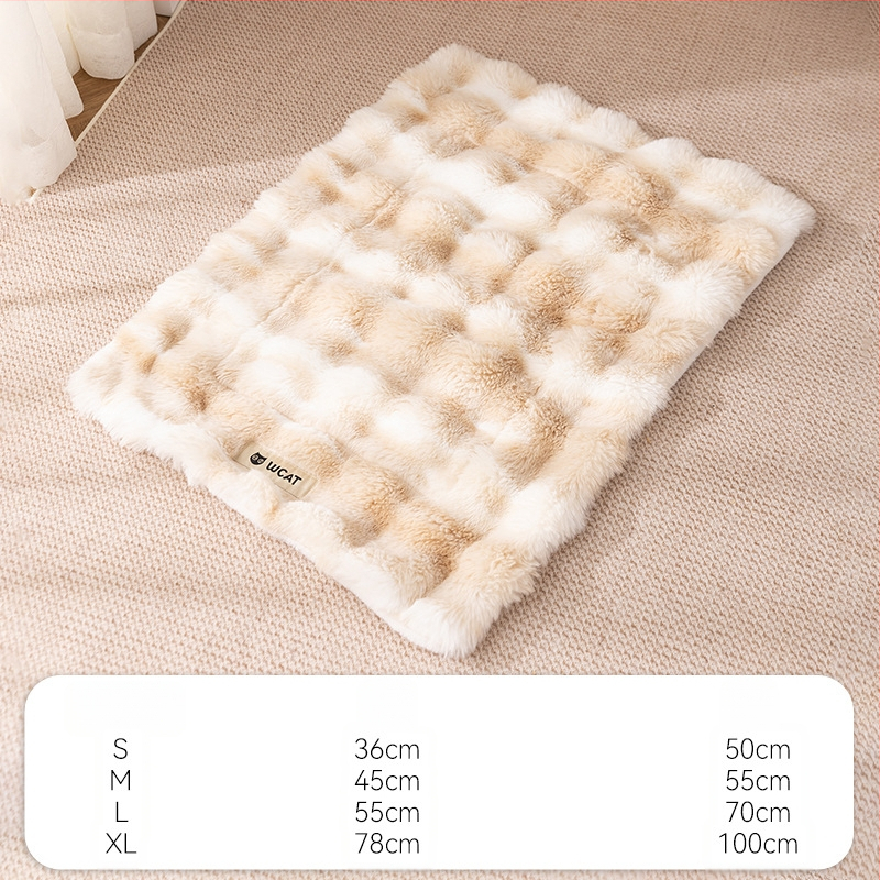 Deka za kućne ljubimce u stilu, jednobojna, topla deka za mačke, zadebljana flanelska prostirka za spavanje pasa