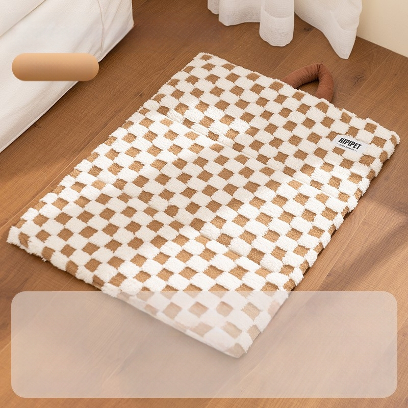 Deka za kućne ljubimce u stilu, jednobojna, topla deka za mačke, zadebljana flanelska prostirka za spavanje pasa