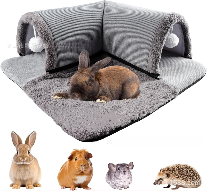 Cuib de pisică, cuib de hamster, cuib de porc de Guineea, sac de miere pentru hamster, Cyrus Dutch Pigs, cuib de evitare în formă de L, tunel de joc pentru iepuri