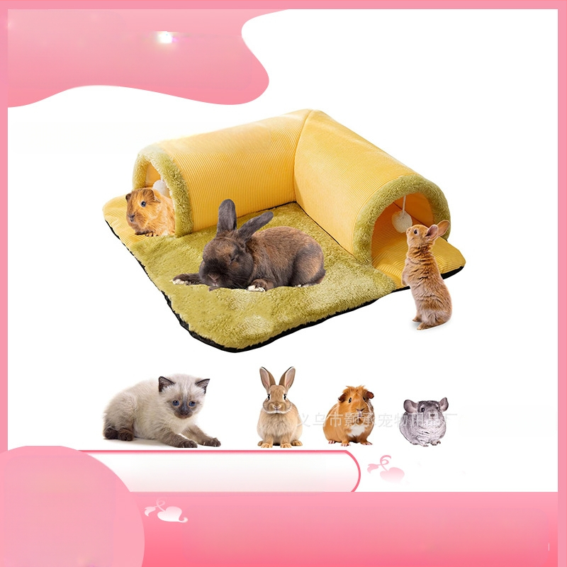 Cuib de pisică, cuib de hamster, cuib de porc de Guineea, sac de miere pentru hamster, Cyrus Dutch Pigs, cuib de evitare în formă de L, tunel de joc pentru iepuri