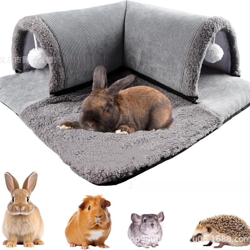 Cuib de pisică, cuib de hamster, cuib de porc de Guineea, sac de miere pentru hamster, Cyrus Dutch Pigs, cuib de evitare în formă de L, tunel de joc pentru iepuri