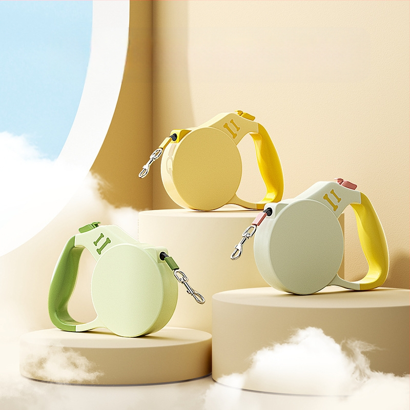 Käeshoitav lemmikloomarihm väikestele ja keskmise suurusega koertele, automaatne sissetõmmatav koerajalutusrihm, plahvatuskindel 3/5M jalutusrihm