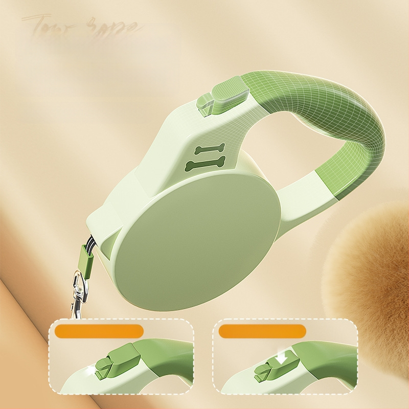 Käeshoitav lemmikloomarihm väikestele ja keskmise suurusega koertele, automaatne sissetõmmatav koerajalutusrihm, plahvatuskindel 3/5M jalutusrihm