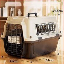 Jednostavna crna osnovna kutija za zrak United Airlinesa s velikim prostorom za prozračivanje, kutija za mačke i pse, veleprodaja opreme za kućne ljubimce