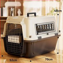 Jednostavna crna osnovna kutija za zrak United Airlinesa s velikim prostorom za prozračivanje, kutija za mačke i pse, veleprodaja opreme za kućne ljubimce