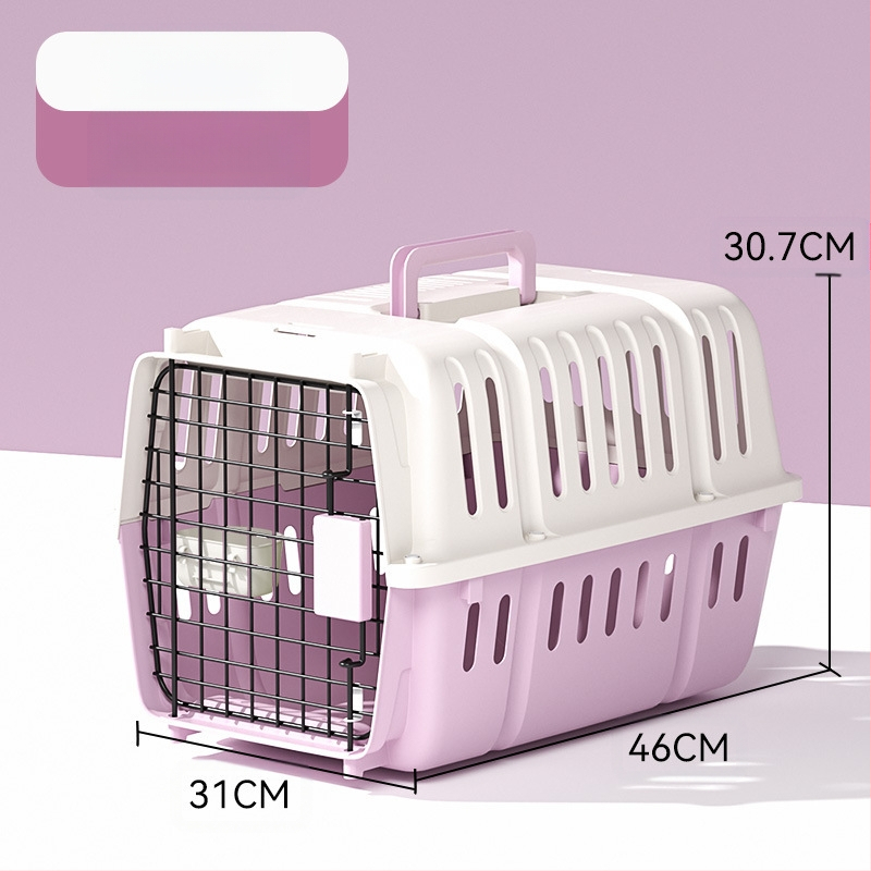 Jednostavna crna osnovna kutija za zrak United Airlinesa s velikim prostorom za prozračivanje, kutija za mačke i pse, veleprodaja opreme za kućne ljubimce