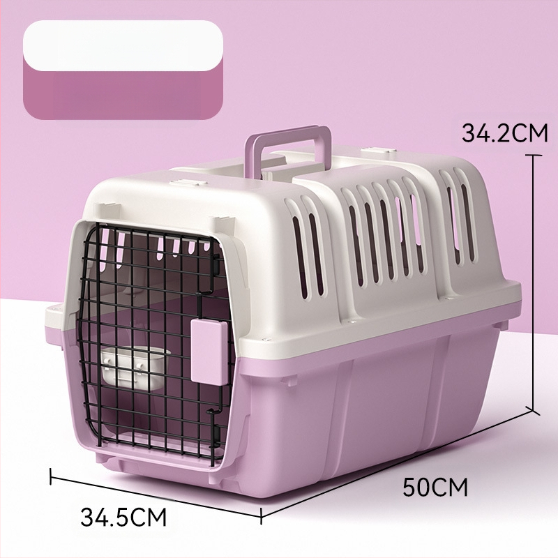 Jednostavna crna osnovna kutija za zrak United Airlinesa s velikim prostorom za prozračivanje, kutija za mačke i pse, veleprodaja opreme za kućne ljubimce