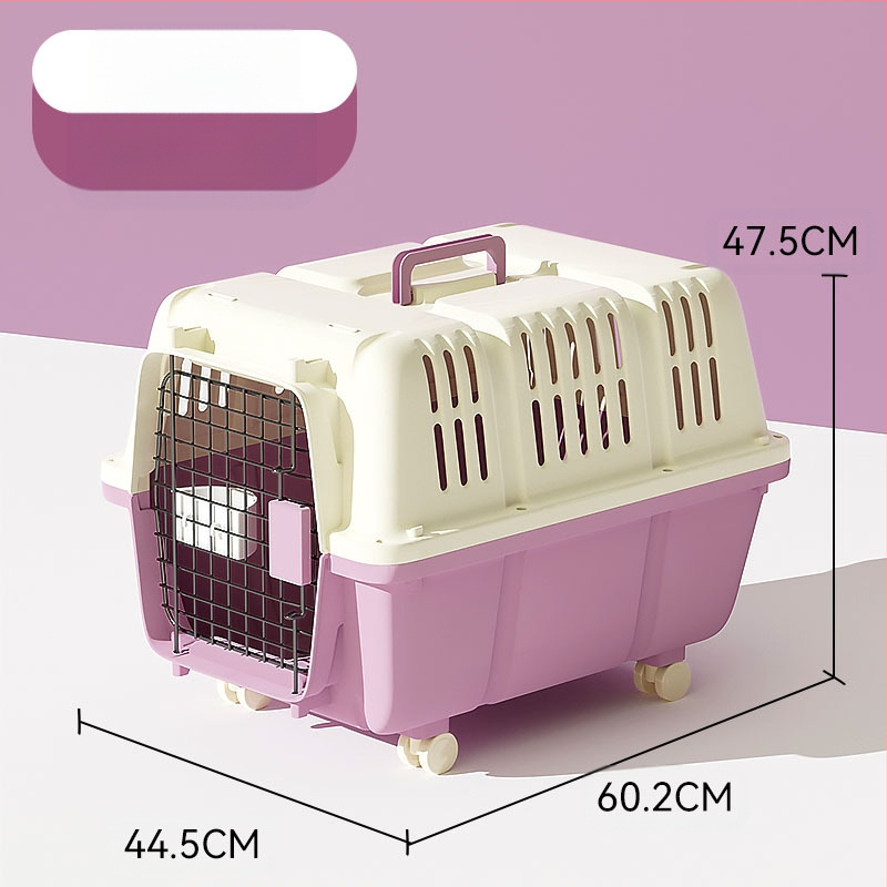 Jednostavna crna osnovna kutija za zrak United Airlinesa s velikim prostorom za prozračivanje, kutija za mačke i pse, veleprodaja opreme za kućne ljubimce