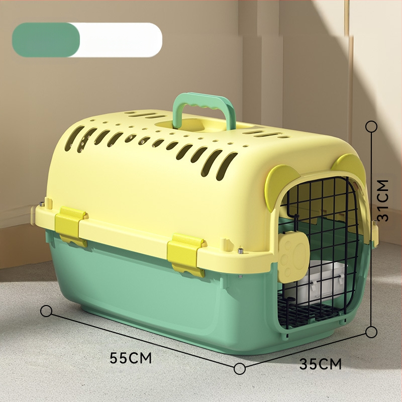 Jednostavna crna osnovna kutija za zrak United Airlinesa s velikim prostorom za prozračivanje, kutija za mačke i pse, veleprodaja opreme za kućne ljubimce