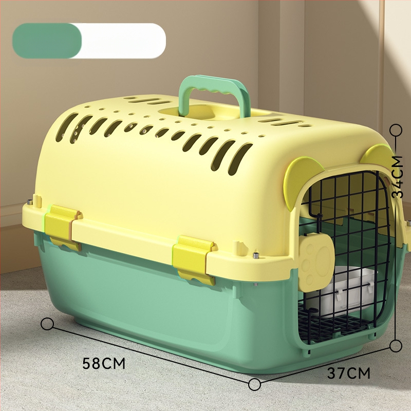 Jednostavna crna osnovna kutija za zrak United Airlinesa s velikim prostorom za prozračivanje, kutija za mačke i pse, veleprodaja opreme za kućne ljubimce