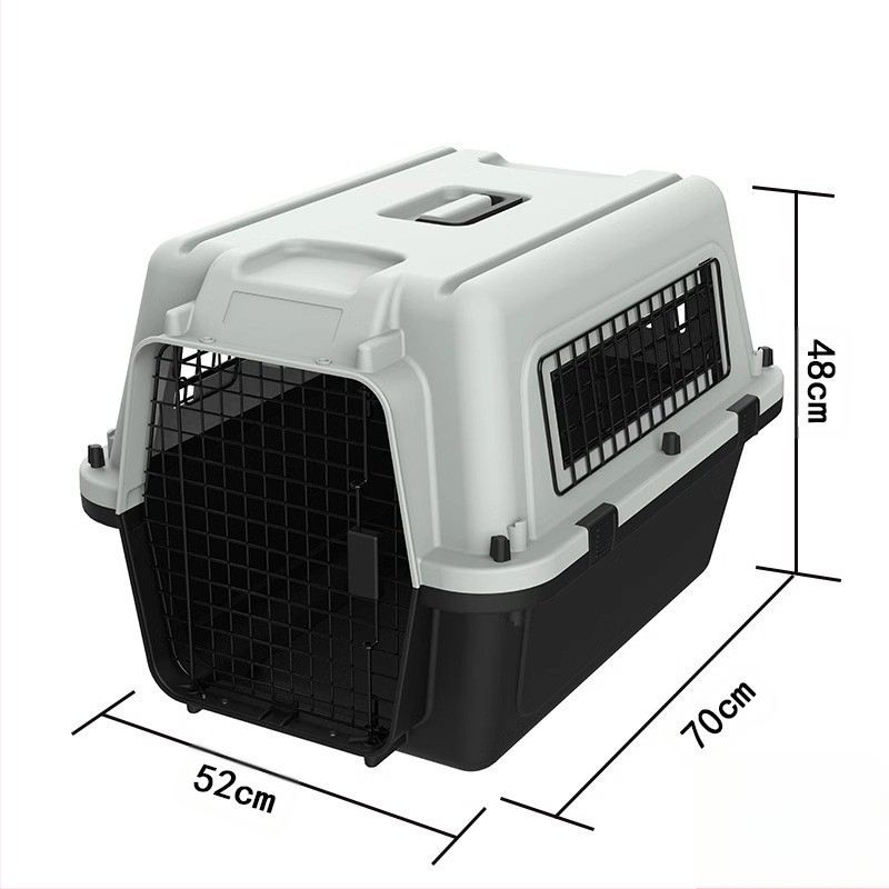 Jednostavna crna osnovna kutija za zrak United Airlinesa s velikim prostorom za prozračivanje, kutija za mačke i pse, veleprodaja opreme za kućne ljubimce