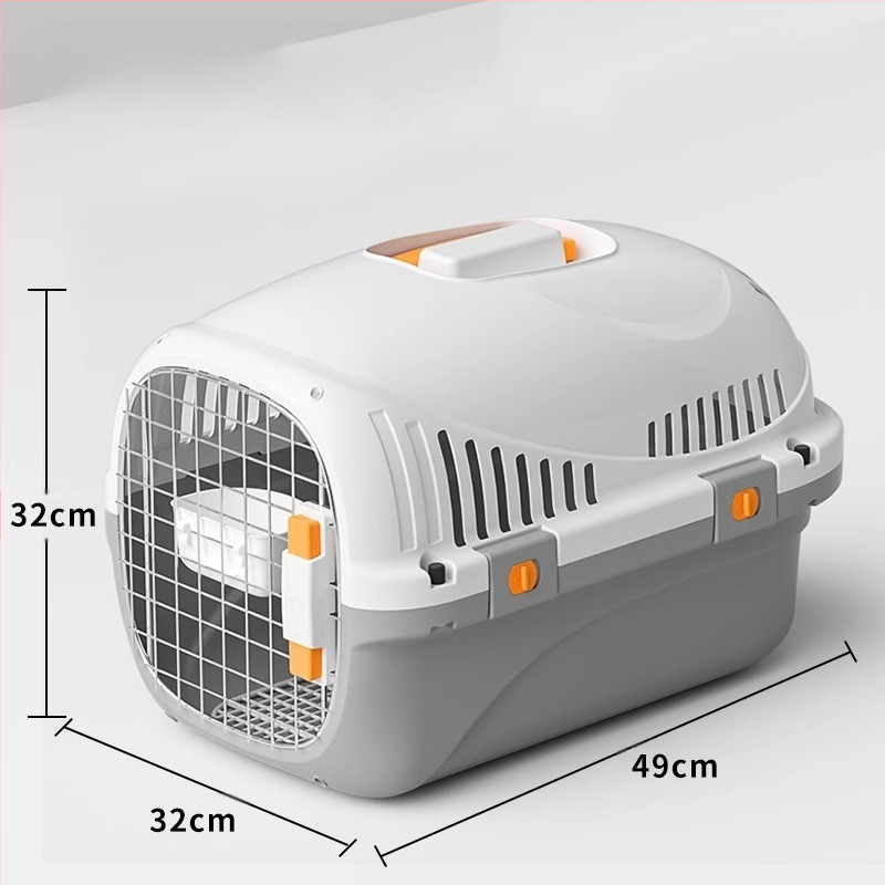 Jednostavna crna osnovna kutija za zrak United Airlinesa s velikim prostorom za prozračivanje, kutija za mačke i pse, veleprodaja opreme za kućne ljubimce
