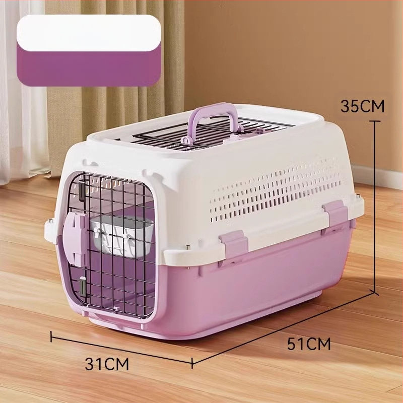 Jednostavna crna osnovna kutija za zrak United Airlinesa s velikim prostorom za prozračivanje, kutija za mačke i pse, veleprodaja opreme za kućne ljubimce