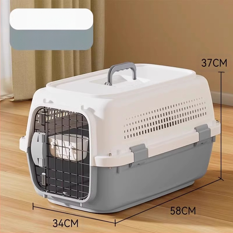 Jednostavna crna osnovna kutija za zrak United Airlinesa s velikim prostorom za prozračivanje, kutija za mačke i pse, veleprodaja opreme za kućne ljubimce